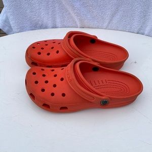 Orange Crocs Size 7M